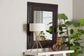 bali & pari Candela Natural Rattan Wall Mirror - Handwoven Wicker Accent Piece with Inset Mirrored Glass and Textured Frame