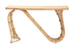 bali & pari Araceli Rattan S-Curve Console Table - Handwoven Wicker Sculptural Accent Table for Living Room or Entryway