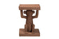 bali & pari Miyoco Monkey End Table - Handwoven Rattan Sculptural Accent Side Table with Platform Base