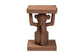 bali & pari Miyoco Monkey End Table - Handwoven Rattan Sculptural Accent Side Table with Platform Base
