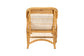 bali & pari Bruno Natural Rattan Chaise Lounge Chair with Cushion - Handwoven Wicker Accent Lounger with Rounded Backrest and Arms for Living Room, Bedroom or Sunroom