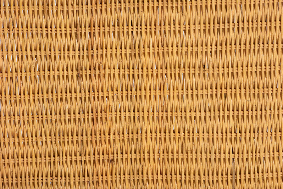 bali & pari Bruno Natural Rattan Chaise Lounge Chair with Cushion - Handwoven Wicker Accent Lounger with Rounded Backrest and Arms for Living Room, Bedroom or Sunroom