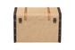 Baxton Studio Manton Storage Trunk - Decorative Storage Chest with Hinged Top and Woven Exterior for Living Room or Bedroom