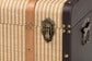 Baxton Studio Manton Storage Trunk - Decorative Storage Chest with Hinged Top and Woven Exterior for Living Room or Bedroom
