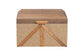 Baxton Studio Kande Storage Trunk - Decorative Storage Chest with Hinged Top and Woven Exterior for Living Room or Bedroom