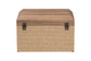Baxton Studio Kande Storage Trunk - Decorative Storage Chest with Hinged Top and Woven Exterior for Living Room or Bedroom