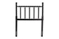 Baxton Studio Edaline Bamboo Motif Headboard - Crafted Wood Panel with Decorative Turned Spindle Design for Boho Costal Bedroom, Twin, Black
