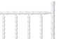 Baxton Studio Edaline Bamboo Motif Headboard - Crafted Wood Panel with Decorative Turned Spindle Design for Boho Costal Bedroom, Queen, White