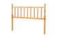 Baxton Studio Edaline Bamboo Motif Headboard - Crafted Wood Panel with Decorative Turned Spindle Design for Boho Costal Bedroom, King, Oak Brown