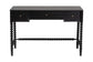 Baxton Studio Lucera Bobbin Writing Desk - 3-Drawer Home Office Desk with Spindle Frame, Black
