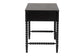 Baxton Studio Lucera Bobbin Writing Desk - 3-Drawer Home Office Desk with Spindle Frame, Black