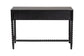 Baxton Studio Lucera Bobbin Writing Desk - 3-Drawer Home Office Desk with Spindle Frame, Black