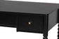 Baxton Studio Lucera Bobbin Writing Desk - 3-Drawer Home Office Desk with Spindle Frame, Black