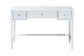 Baxton Studio Lucera Bobbin Writing Desk - 3-Drawer Home Office Desk with Spindle Frame, White