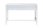 Baxton Studio Lucera Bobbin Writing Desk - 3-Drawer Home Office Desk with Spindle Frame, White