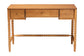 Baxton Studio Lucera Bobbin Writing Desk - 3-Drawer Home Office Desk with Spindle Frame, Oak Brown