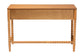 Baxton Studio Lucera Bobbin Writing Desk - 3-Drawer Home Office Desk with Spindle Frame, Oak Brown
