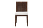 bali & pari Sofia Rattan Dining Chair with Cushion - Handwoven Wicker Side Chair with Mahogany Wood Frame, Coastal Boho Style Indoor Seating, Antique Coffee