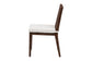 bali & pari Sofia Rattan Dining Chair with Cushion - Handwoven Wicker Side Chair with Mahogany Wood Frame, Coastal Boho Style Indoor Seating, Antique Coffee