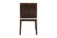 bali & pari Sofia Rattan Dining Chair with Cushion - Handwoven Wicker Side Chair with Mahogany Wood Frame, Coastal Boho Style Indoor Seating, Antique Coffee