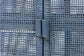 bali & pari Vivan Natural Rattan Storage Cabinet - 2-Tier Handwoven Wicker Accent Cabinet with Double Doors and Elevated Base, Navy Blue
