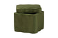 Baxton Studio Paulina Velvet Storage Ottoman - Lid Top Accent Stool with Interior Storage and Scalloped Outline for Bedroom or Living Room, Moss Green