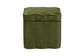 Baxton Studio Paulina Velvet Storage Ottoman - Lid Top Accent Stool with Interior Storage and Scalloped Outline for Bedroom or Living Room, Moss Green