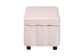 Baxton Studio Paulina Velvet Storage Bench - Lift Top Accent Bench with Interior Storage and Scalloped Outline for Bedroom or Living Room, Light Pink