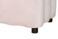 Baxton Studio Paulina Velvet Storage Bench - Lift Top Accent Bench with Interior Storage and Scalloped Outline for Bedroom or Living Room, Light Pink
