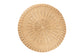bali & pari Hideo Natural Rattan End Table - Handwoven Wicker Sculptural Accent Table with Pedestal Base