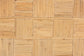 bali & pari Hisao Natural Rattan Checkered Console Table with Sculptural Base