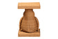 bali & pari Pembroke Penguin End Table - Handwoven Rattan Sculptural Accent Side Table with Platform Base