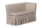 Baxton Studio Reuben 3-Piece Fabric Upholstered Dining Nook Set - Corner Kitchen Dining Banquette Set with Skirted Base, L-Shaped Seating for Small Spaces, Beige