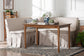 Baxton Studio Reuben 3-Piece Fabric Upholstered Dining Nook Set - Corner Kitchen Dining Banquette Set with Skirted Base, L-Shaped Seating for Small Spaces, Beige