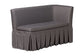 Baxton Studio Reginald 3-Piece Fabric Upholstered Dining Nook Set - Corner Kitchen Dining Banquette Set with Skirted Base, L-Shaped Seating for Small Spaces, Grey