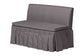 Baxton Studio Meyer 2-Piece Fabric Upholstered Dining Nook Bench Set - Corner Kitchen Banquette Seating with Skirted Base, L-Shaped Breakfast Nook for Small Spaces, Grey