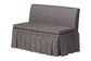 Baxton Studio Reuben 3-Piece Fabric Upholstered Dining Nook Set - Corner Kitchen Dining Banquette Set with Skirted Base, L-Shaped Seating for Small Spaces, Grey