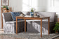 Baxton Studio Reuben 3-Piece Fabric Upholstered Dining Nook Set - Corner Kitchen Dining Banquette Set with Skirted Base, L-Shaped Seating for Small Spaces, Grey