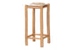 bali & pari Rivera Genuine Goat Leather Bar Stool - Rustic Boho Seating with Teak Wood Frame and Natural Hide Upholstery