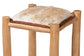 bali & pari Rivera Genuine Goat Leather Bar Stool - Rustic Boho Seating with Teak Wood Frame and Natural Hide Upholstery