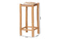 bali & pari Rivera Genuine Goat Leather Bar Stool - Rustic Boho Seating with Teak Wood Frame and Natural Hide Upholstery