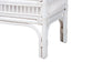 bali & pari Lombok Natural Rattan Console Table - Handwoven Wicker 2-Tier Accent Table with Raised Tray Top for Living Room or Entryway, White