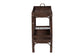 bali & pari Lombok Natural Rattan Console Table - Handwoven Wicker 2-Tier Accent Table with Raised Tray Top for Living Room or Entryway, Espresso