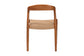 bali & pari Lorena Paper Loom Woven Dining Chair - Mahogany Wood Frame Accent Chair with Curved Back for Kitchen or Dining Room Seating