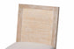 bali & pari Ashford Whitewash Rattan Dining Chair - Mahogany Wood Frame with Handwoven Wicker Backrest and Braided Rope Inserts for Coastal Dining Room