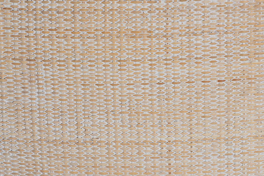 bali & pari Ashford Whitewash Rattan Dining Chair - Mahogany Wood Frame with Handwoven Wicker Backrest and Braided Rope Inserts for Coastal Dining Room