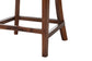 bali & pari Franco Counter Stool - Sculpted Seating with Woven Rattan Backrest and Upholstered Seat for Kitchen or Lounge