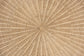 bali & pari Silvia Natural Rattan Coffee Table - Handwoven Wicker Accent Cocktail Table with Pedestal Base for Living Room or Sunroom