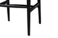 bali & pari Fika Wishbone Dining Chair with Handwoven Seagrass Seat - Mahogany Wood Frame Armchair for Modern Coastal Dining Rooms, Black