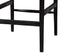 bali & pari Fika Wishbone Counter Stool with Handwoven Seagrass Seat - Mahogany Wood Frame Counter Height Seating for Kitchen Island or Dining Area, Black